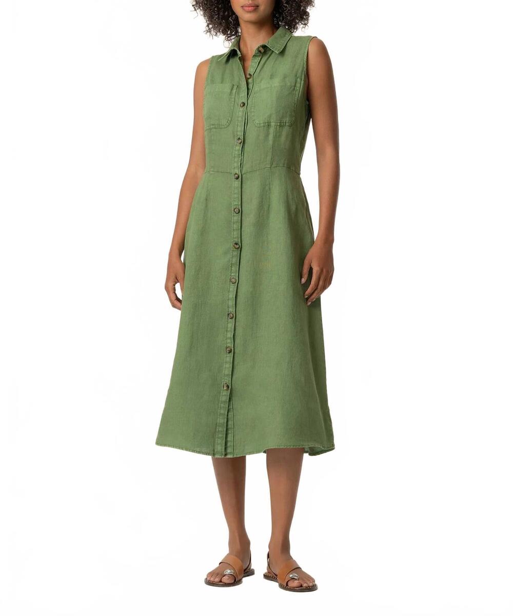 NEW KUT FROM THE KLOTH bowie a-line dress in olive